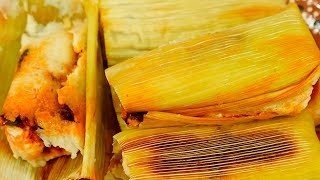 Tamales de elote con carne de puerco [upl. by Anyk]