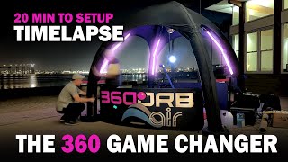 20 Min to Set Up the Full Enclosure 360 ORB AIR Booth  Timelapse [upl. by Thorley]