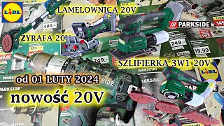 KATALOG PARKSIDE 01 LUTY 2024 NOWOŚĆ szlifierka do ścian 20V lamelownica 20V szlifierka 3w1 20V [upl. by Arvie931]