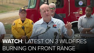 Wildfires update Colorado officials provide the latest on 3 Front Range fires [upl. by Stauffer144]