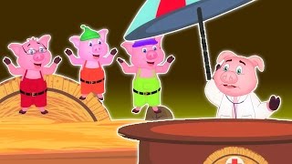 пять маленьких поросенка  популярный детский стишок  дети песни  Five Little Piggies  Kids Rhyme [upl. by Bradford]