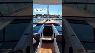 ✨ The very first look at the Hanse 590 ✨Catch its world premiere at the Cannes Yachting Festival [upl. by Chernow970]