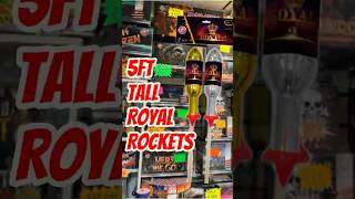 5FT Tall Giant Rockets  Royals By Gemstone Fireworks fireworksuk [upl. by Ludvig983]