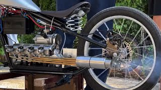 Hand Rubbed Four Rotor Engine Motorcycle [upl. by Serene670]