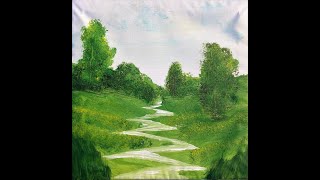 Landscape painting made easy with acrylic Landschaft malen mit acryl leicht gemacht [upl. by Rock]