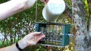 Rollnfill Easy To Fill Steps for RollerFeeder Bird Feeder [upl. by Nnylanna]