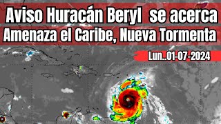 Atención Beryl se acerca al Caribe como Huracán de Categoria 4 Se forma la Tormenta tropical Chris [upl. by Parnas792]