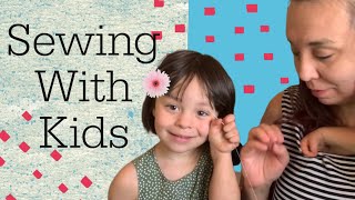 Teaching Hand Sewing Techniques to Kids [upl. by Dahl]