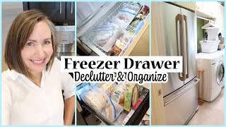 Freezer Drawer Declutter and Organization Realistic  Clean With Me  Instant Cleaning Motivation [upl. by Ogeid]