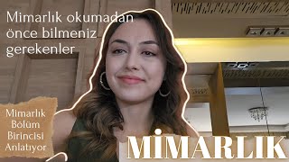 MİMARLIK  Mimarlık Okumadan Önce Kesinlikle Bilmeniz Gerekenler mimarlıkfakültesi mimarlık yks [upl. by Ianteen]