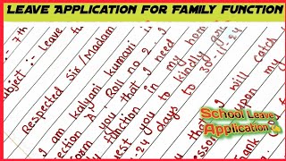 How To Write Leave Application In School application writingapplication education schoollife [upl. by Onileba]