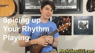 How to Add a Backbeat Ukulele Rhythm Lesson [upl. by Heeley]