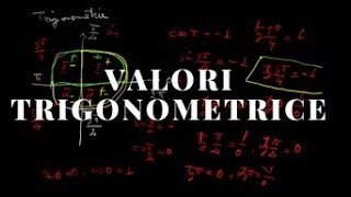 Valori trigonometrice cercul trigonometric [upl. by Acisey]