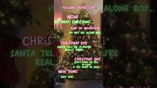 Holiday Transition 🎄❄️❤️ christmas newyears holidays transition subscribe [upl. by Anayeek478]