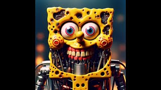 SpongebobTerminator Sponginator  ai aiart spongebob terminator [upl. by Enomis]