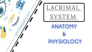 LACRIMAL SYSTEM LECTURE 1 APPLIED ANATOMY amp PHYSIOLOGY [upl. by Ybbil]