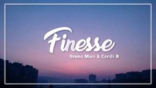 Finesse  Bruno Mars ft Cardi B Lyrics [upl. by Akkire447]