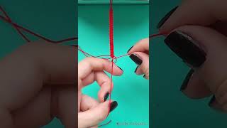 🌟🔴🧵 DIY Pulsera roja para regalar como amuleto de la suerte [upl. by Skelton]