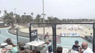 Webcam Lanzarote  Live Stream from the Beachbar in Costa Teguise [upl. by Ameerak]