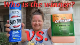 Oven Cleaner vs Citristrip Paint Remover amp Sanding Furniture [upl. by Cirred]