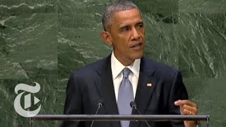 General Assembly 2014 Obama UN Speech FULL Today  The New York Times [upl. by Lanti]