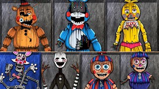 ASMR All FNAF 2 Repair Animations  Five Nights At Freddy’s [upl. by Scarrow92]