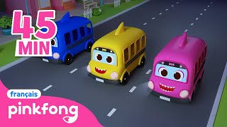 Apprenez langlais avec les Roues du Bus Baby Shark  Comptines  Pinkfong Chansons pour Enfants [upl. by Nirtiak]