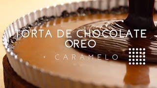 Torta de Chocolate de Oreo  Ganache  Caramelo e Amêndoas [upl. by Hgieleak133]