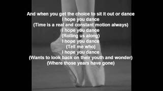 Lee Ann Womack  I Hope You Dance lyrics [upl. by Knut]