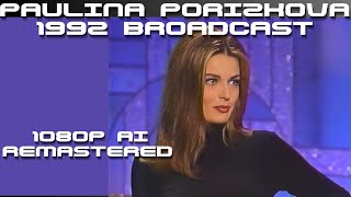 Paulina Porizkova  Arsenio Hall Show remastered 1992 [upl. by Ayanahs]