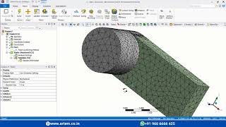 How to do tetrahedral Mesh  Ansys Workbench 12 [upl. by Adniled]