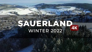 Drone 4K Sauerland Winter 2022  DJI Mavic 2 pro [upl. by Forrest528]