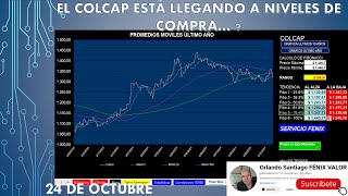 COLCAP SE ACERCA A ZONA DE REBOTE  Cierre Colombia 24 octubre [upl. by Niletac]