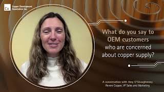 Meet Amy O’Shaughnessy VP of Sales and Marketing at Revere Copper pt2 [upl. by Sollars574]