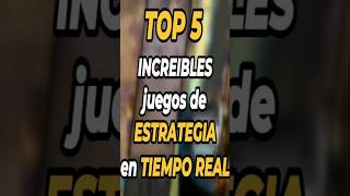 TOP 5 INCREÍBLES Videojuegos de ESTRATEGIA en TIEMPO REAL que debes JUGAR videojuegos gaming [upl. by Kanal]