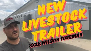 8x28 Wilson Gooseneck Livestock Trailer [upl. by Anaeg]