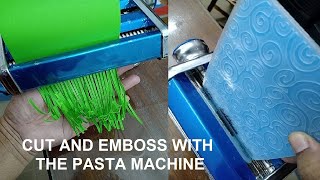 CUT AND EMBOSS PAPER USING A PASTA MACHINE [upl. by Snell]