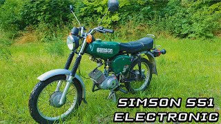 SIMSON S51 Electronic Oprava seřízení jízda [upl. by Attenyl804]