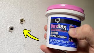 How to Use DAP DryDex Spackling to Fix Drywall Holes [upl. by Spiegel941]