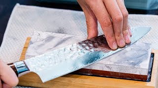 How to Sharpen Kitchen Knives with a Whetstone [upl. by Deadman]