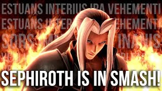 ESTUANS INTERIUS IRA VEHEMENTI  SEPHIROTH in Smash Reveal Reaction [upl. by Debarath891]