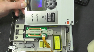 DL115  1990s Sony SMOE501 Magneto Optical Disk Drive Teardown [upl. by Muslim]