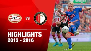 Highlights  PSV  Feyenoord  Eredivisie 20152016 [upl. by Ilime374]