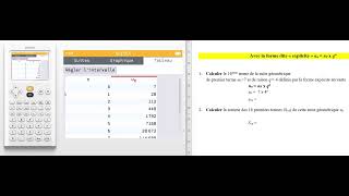 Les suites géométriques à la calculatrice Numworks forme ditequotexplicitequotsomme des premiers termes [upl. by Snahc]