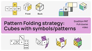 Pattern folding strategy Cube netsfolding cubes  Perceptual Ability Test Tutorials  DAT PAT [upl. by Runkel304]