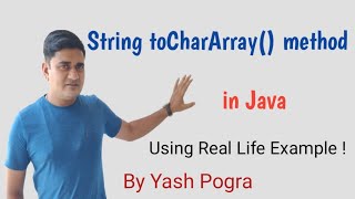 What is string toCharArray in Java  Java String toCharArray with example [upl. by Violette67]