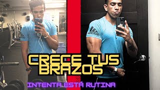 AUMENTA el tamaño de TUS BRAZOS CON ESTA RUTINA  Rutina de PECHO TRICEPS Y HOMBRO [upl. by Mychael]