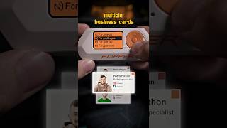 Emulate NFC business cards with Flipper Zero🐬 Store any number of cards in its memory flipperzero [upl. by Juliann377]