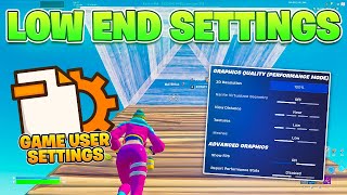 The Best Fortnite Settings For LOW END PC amp Config in Season 4 INSANE FPS BOOST [upl. by Einal176]