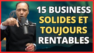 15 idées de Business Toujours Rentables Idées Solides Durables et à Succès podcast federalitude [upl. by Kerstin59]